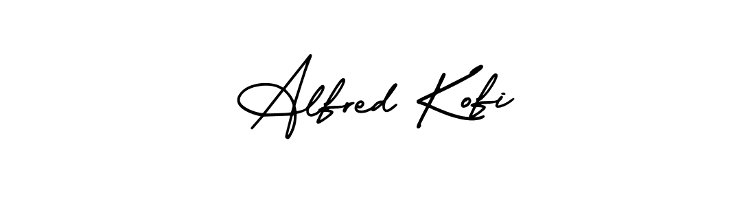 Create a beautiful signature design for name Alfred Kofi. With this signature (AmerikaSignatureDemo-Regular) fonts, you can make a handwritten signature for free. Alfred Kofi signature style 3 images and pictures png
