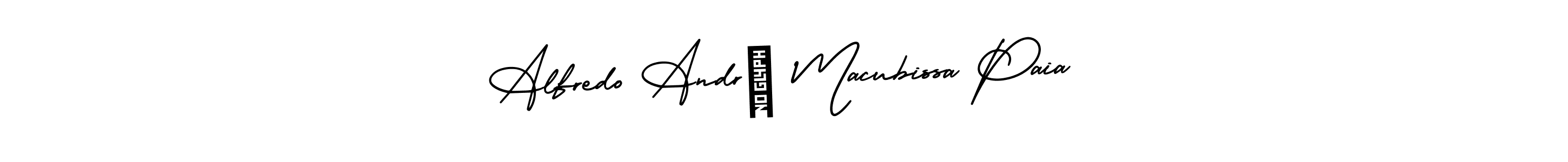 Check out images of Autograph of Alfredo André Macubissa Paia name. Actor Alfredo André Macubissa Paia Signature Style. AmerikaSignatureDemo-Regular is a professional sign style online. Alfredo André Macubissa Paia signature style 3 images and pictures png