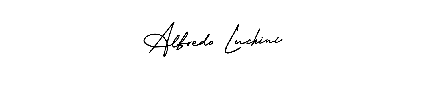 if you are searching for the best signature style for your name Alfredo Luchini. so please give up your signature search. here we have designed multiple signature styles  using AmerikaSignatureDemo-Regular. Alfredo Luchini signature style 3 images and pictures png