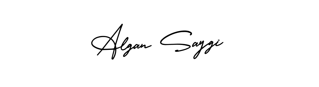 Create a beautiful signature design for name Algan Saygi. With this signature (AmerikaSignatureDemo-Regular) fonts, you can make a handwritten signature for free. Algan Saygi signature style 3 images and pictures png