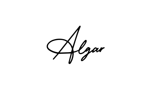 Use a signature maker to create a handwritten signature online. With this signature software, you can design (AmerikaSignatureDemo-Regular) your own signature for name Algar. Algar signature style 3 images and pictures png