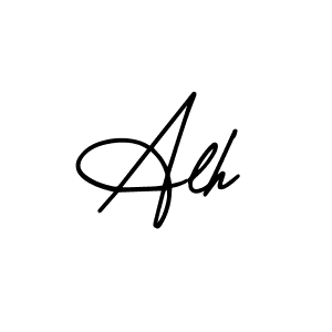 Make a beautiful signature design for name Alh. Use this online signature maker to create a handwritten signature for free. Alh signature style 3 images and pictures png