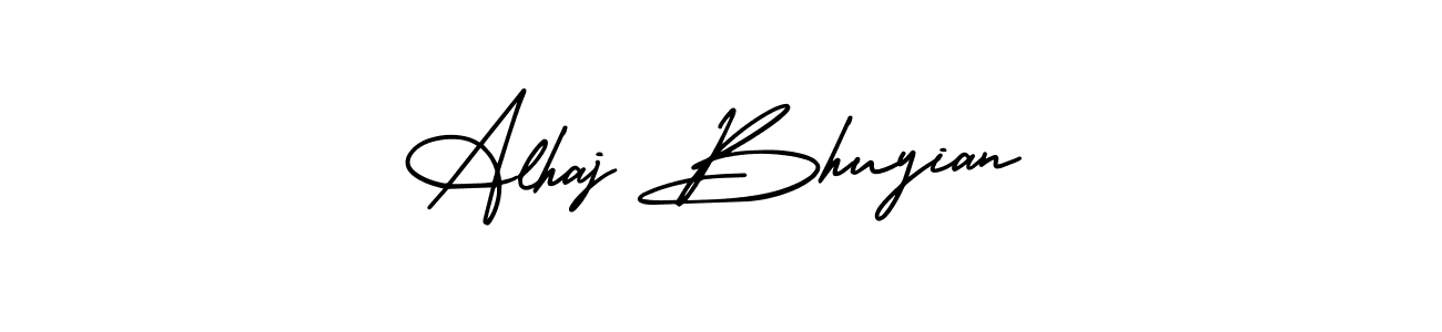 Alhaj Bhuyian stylish signature style. Best Handwritten Sign (AmerikaSignatureDemo-Regular) for my name. Handwritten Signature Collection Ideas for my name Alhaj Bhuyian. Alhaj Bhuyian signature style 3 images and pictures png