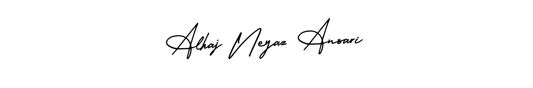 Design your own signature with our free online signature maker. With this signature software, you can create a handwritten (AmerikaSignatureDemo-Regular) signature for name Alhaj Neyaz Ansari. Alhaj Neyaz Ansari signature style 3 images and pictures png