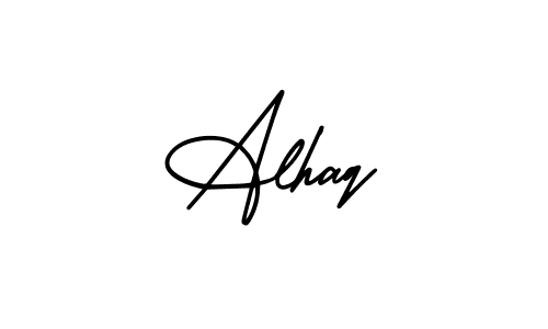 Make a beautiful signature design for name Alhaq. Use this online signature maker to create a handwritten signature for free. Alhaq signature style 3 images and pictures png