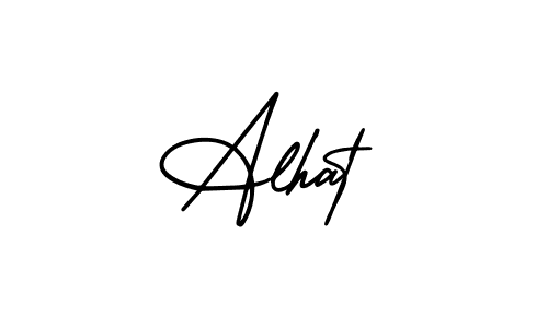 You can use this online signature creator to create a handwritten signature for the name Alhat. This is the best online autograph maker. Alhat signature style 3 images and pictures png