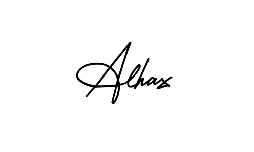 You should practise on your own different ways (AmerikaSignatureDemo-Regular) to write your name (Alhax) in signature. don't let someone else do it for you. Alhax signature style 3 images and pictures png