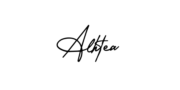 This is the best signature style for the Alhtea name. Also you like these signature font (AmerikaSignatureDemo-Regular). Mix name signature. Alhtea signature style 3 images and pictures png