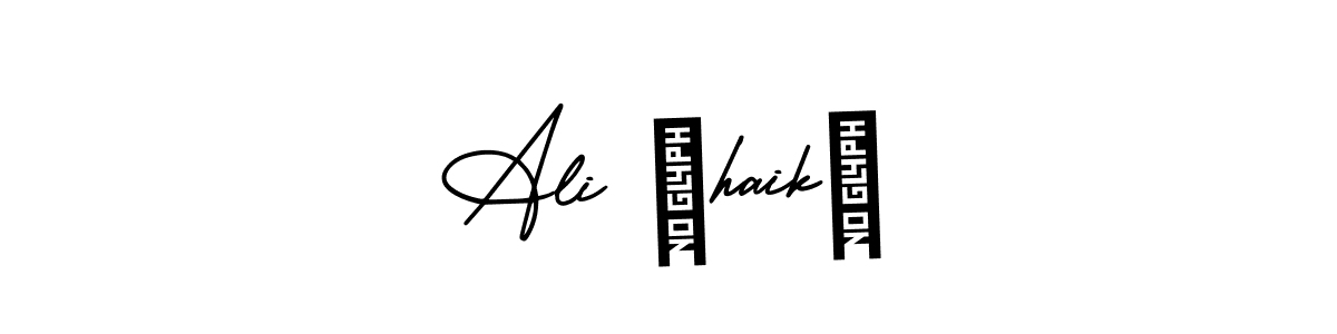 Also we have Ali شhaikخ name is the best signature style. Create professional handwritten signature collection using AmerikaSignatureDemo-Regular autograph style. Ali شhaikخ signature style 3 images and pictures png