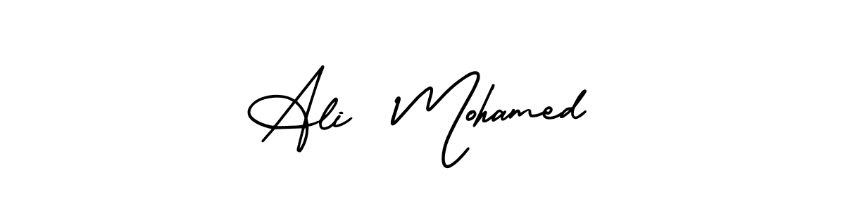 Design your own signature with our free online signature maker. With this signature software, you can create a handwritten (AmerikaSignatureDemo-Regular) signature for name Ali  Mohamed. Ali  Mohamed signature style 3 images and pictures png