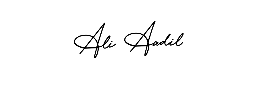 It looks lik you need a new signature style for name Ali Aadil. Design unique handwritten (AmerikaSignatureDemo-Regular) signature with our free signature maker in just a few clicks. Ali Aadil signature style 3 images and pictures png