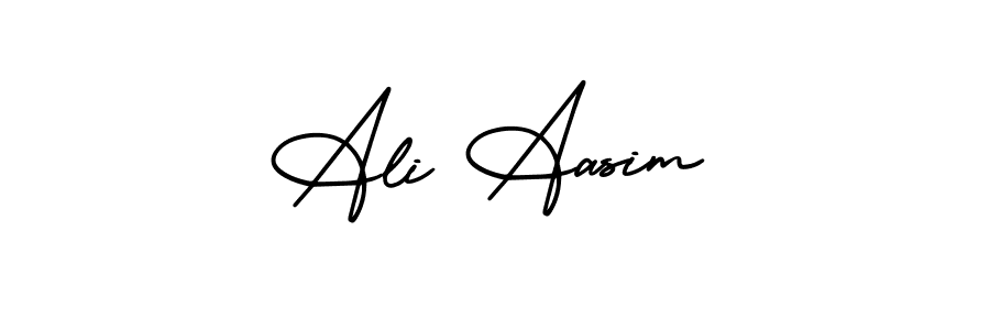 This is the best signature style for the Ali Aasim name. Also you like these signature font (AmerikaSignatureDemo-Regular). Mix name signature. Ali Aasim signature style 3 images and pictures png