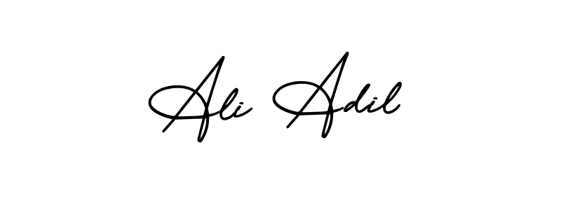 Also You can easily find your signature by using the search form. We will create Ali Adil name handwritten signature images for you free of cost using AmerikaSignatureDemo-Regular sign style. Ali Adil signature style 3 images and pictures png