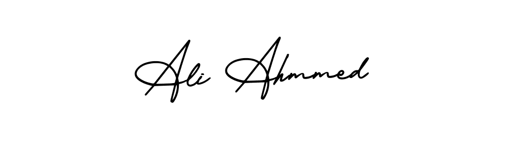 Make a beautiful signature design for name Ali Ahmmed. With this signature (AmerikaSignatureDemo-Regular) style, you can create a handwritten signature for free. Ali Ahmmed signature style 3 images and pictures png