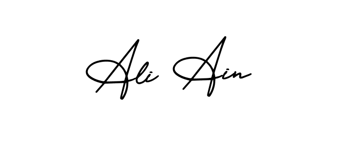 Best and Professional Signature Style for Ali Ain. AmerikaSignatureDemo-Regular Best Signature Style Collection. Ali Ain signature style 3 images and pictures png