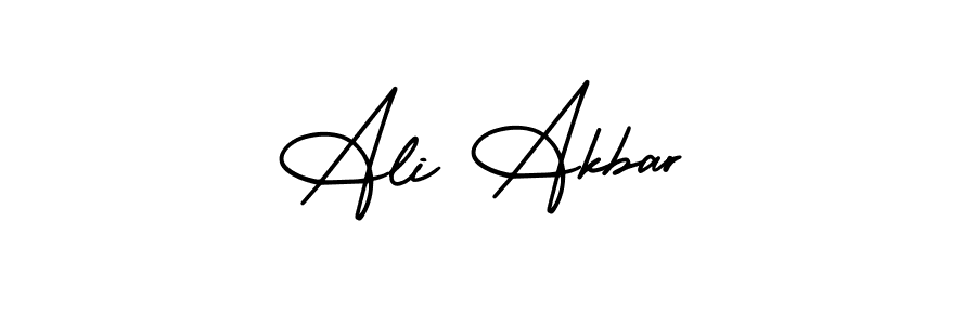 Similarly AmerikaSignatureDemo-Regular is the best handwritten signature design. Signature creator online .You can use it as an online autograph creator for name Ali Akbar. Ali Akbar signature style 3 images and pictures png