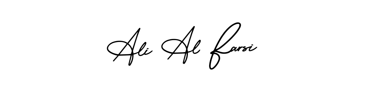 It looks lik you need a new signature style for name Ali Al Farsi. Design unique handwritten (AmerikaSignatureDemo-Regular) signature with our free signature maker in just a few clicks. Ali Al Farsi signature style 3 images and pictures png