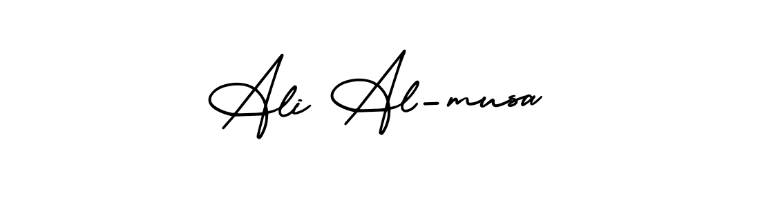 It looks lik you need a new signature style for name Ali Al-musa. Design unique handwritten (AmerikaSignatureDemo-Regular) signature with our free signature maker in just a few clicks. Ali Al-musa signature style 3 images and pictures png