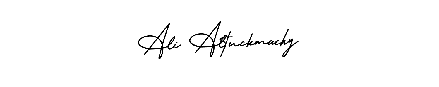 How to Draw Ali Altuckmachy signature style? AmerikaSignatureDemo-Regular is a latest design signature styles for name Ali Altuckmachy. Ali Altuckmachy signature style 3 images and pictures png