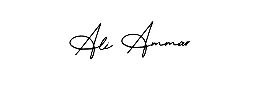 This is the best signature style for the Ali Ammar name. Also you like these signature font (AmerikaSignatureDemo-Regular). Mix name signature. Ali Ammar signature style 3 images and pictures png