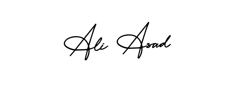 How to Draw Ali Asad signature style? AmerikaSignatureDemo-Regular is a latest design signature styles for name Ali Asad. Ali Asad signature style 3 images and pictures png