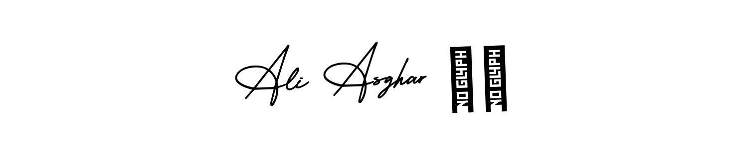 It looks lik you need a new signature style for name Ali Asghar جٹ. Design unique handwritten (AmerikaSignatureDemo-Regular) signature with our free signature maker in just a few clicks. Ali Asghar جٹ signature style 3 images and pictures png