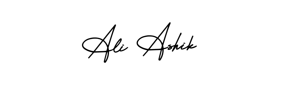 Design your own signature with our free online signature maker. With this signature software, you can create a handwritten (AmerikaSignatureDemo-Regular) signature for name Ali Ashik. Ali Ashik signature style 3 images and pictures png