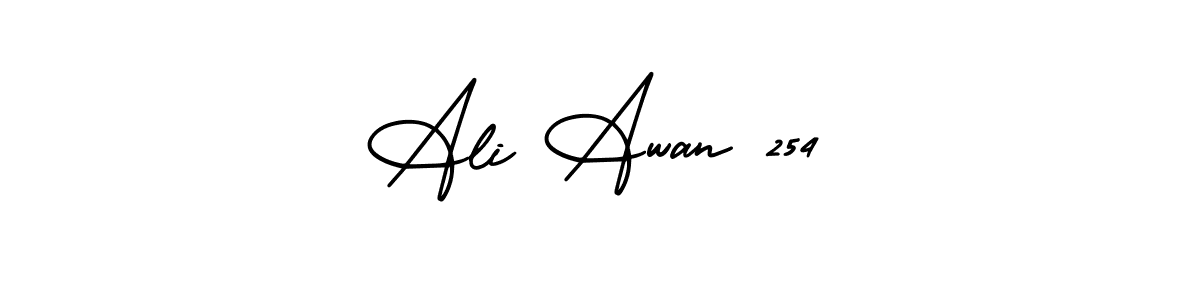 Make a beautiful signature design for name Ali Awan 254. With this signature (AmerikaSignatureDemo-Regular) style, you can create a handwritten signature for free. Ali Awan 254 signature style 3 images and pictures png