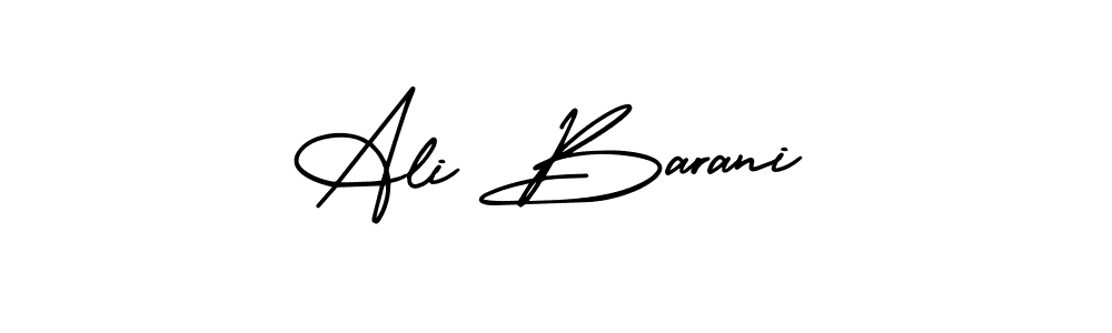 Ali Barani stylish signature style. Best Handwritten Sign (AmerikaSignatureDemo-Regular) for my name. Handwritten Signature Collection Ideas for my name Ali Barani. Ali Barani signature style 3 images and pictures png