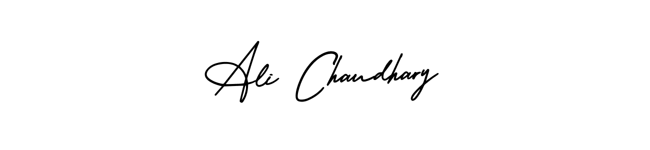 Make a beautiful signature design for name Ali Chaudhary. With this signature (AmerikaSignatureDemo-Regular) style, you can create a handwritten signature for free. Ali Chaudhary signature style 3 images and pictures png