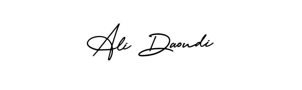 AmerikaSignatureDemo-Regular is a professional signature style that is perfect for those who want to add a touch of class to their signature. It is also a great choice for those who want to make their signature more unique. Get Ali Daoudi name to fancy signature for free. Ali Daoudi signature style 3 images and pictures png