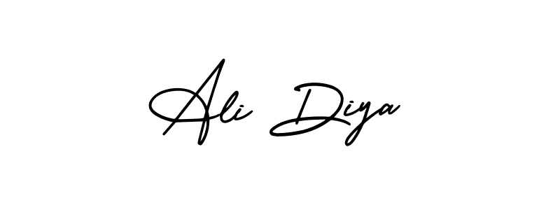 Ali Diya stylish signature style. Best Handwritten Sign (AmerikaSignatureDemo-Regular) for my name. Handwritten Signature Collection Ideas for my name Ali Diya. Ali Diya signature style 3 images and pictures png