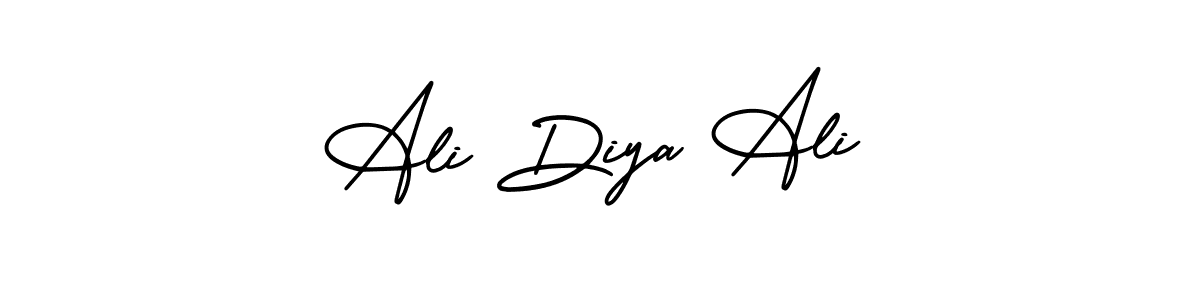 How to Draw Ali Diya Ali signature style? AmerikaSignatureDemo-Regular is a latest design signature styles for name Ali Diya Ali. Ali Diya Ali signature style 3 images and pictures png