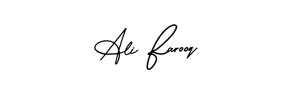 Use a signature maker to create a handwritten signature online. With this signature software, you can design (AmerikaSignatureDemo-Regular) your own signature for name Ali Farooq. Ali Farooq signature style 3 images and pictures png