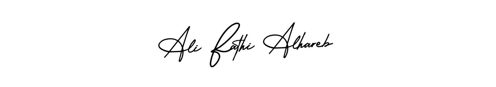 It looks lik you need a new signature style for name Ali Fathi Alhareb. Design unique handwritten (AmerikaSignatureDemo-Regular) signature with our free signature maker in just a few clicks. Ali Fathi Alhareb signature style 3 images and pictures png