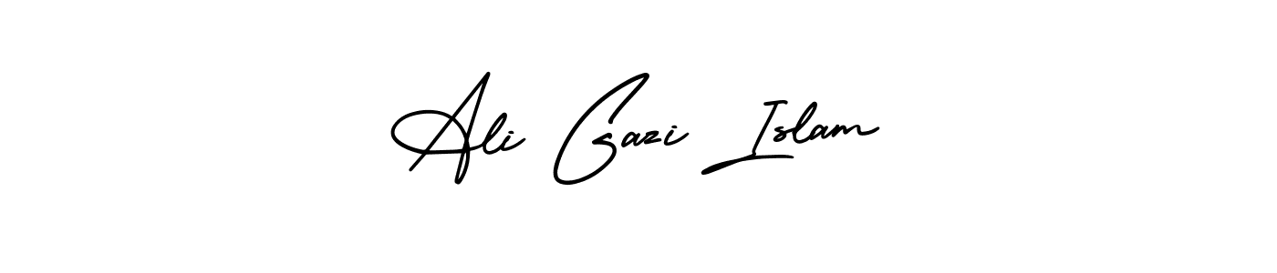 if you are searching for the best signature style for your name Ali Gazi Islam. so please give up your signature search. here we have designed multiple signature styles  using AmerikaSignatureDemo-Regular. Ali Gazi Islam signature style 3 images and pictures png