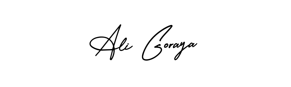 Use a signature maker to create a handwritten signature online. With this signature software, you can design (AmerikaSignatureDemo-Regular) your own signature for name Ali Goraya. Ali Goraya signature style 3 images and pictures png