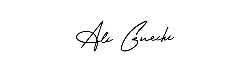 Create a beautiful signature design for name Ali Guechi. With this signature (AmerikaSignatureDemo-Regular) fonts, you can make a handwritten signature for free. Ali Guechi signature style 3 images and pictures png