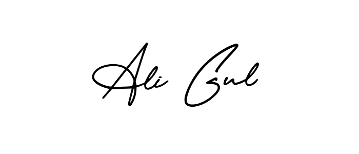 You should practise on your own different ways (AmerikaSignatureDemo-Regular) to write your name (Ali Gul) in signature. don't let someone else do it for you. Ali Gul signature style 3 images and pictures png