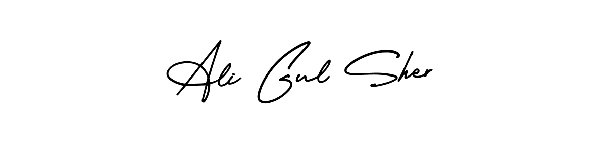 How to make Ali Gul Sher signature? AmerikaSignatureDemo-Regular is a professional autograph style. Create handwritten signature for Ali Gul Sher name. Ali Gul Sher signature style 3 images and pictures png