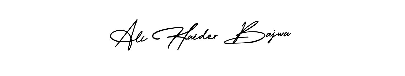 Ali Haider Bajwa stylish signature style. Best Handwritten Sign (AmerikaSignatureDemo-Regular) for my name. Handwritten Signature Collection Ideas for my name Ali Haider Bajwa. Ali Haider Bajwa signature style 3 images and pictures png