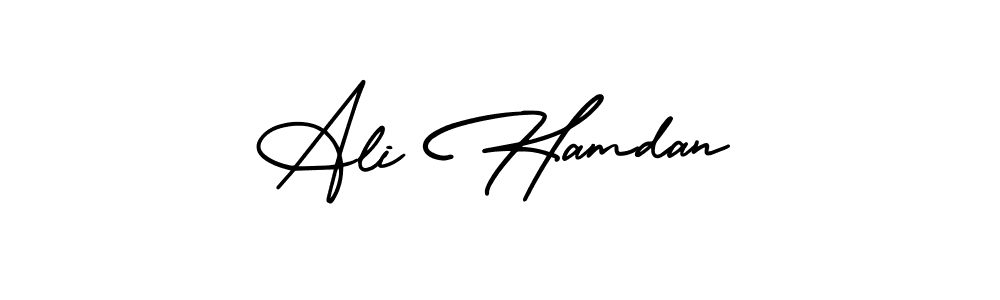 It looks lik you need a new signature style for name Ali Hamdan. Design unique handwritten (AmerikaSignatureDemo-Regular) signature with our free signature maker in just a few clicks. Ali Hamdan signature style 3 images and pictures png