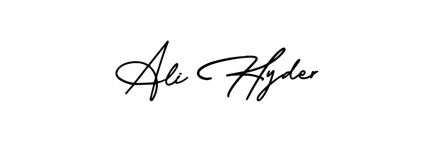 How to make Ali Hyder signature? AmerikaSignatureDemo-Regular is a professional autograph style. Create handwritten signature for Ali Hyder name. Ali Hyder signature style 3 images and pictures png