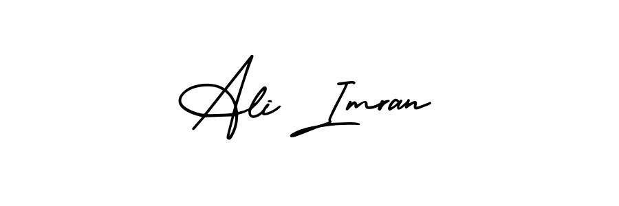 How to make Ali Imran name signature. Use AmerikaSignatureDemo-Regular style for creating short signs online. This is the latest handwritten sign. Ali Imran signature style 3 images and pictures png