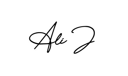 Make a beautiful signature design for name Ali J. With this signature (AmerikaSignatureDemo-Regular) style, you can create a handwritten signature for free. Ali J signature style 3 images and pictures png