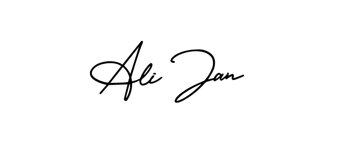 Similarly AmerikaSignatureDemo-Regular is the best handwritten signature design. Signature creator online .You can use it as an online autograph creator for name Ali Jan. Ali Jan signature style 3 images and pictures png