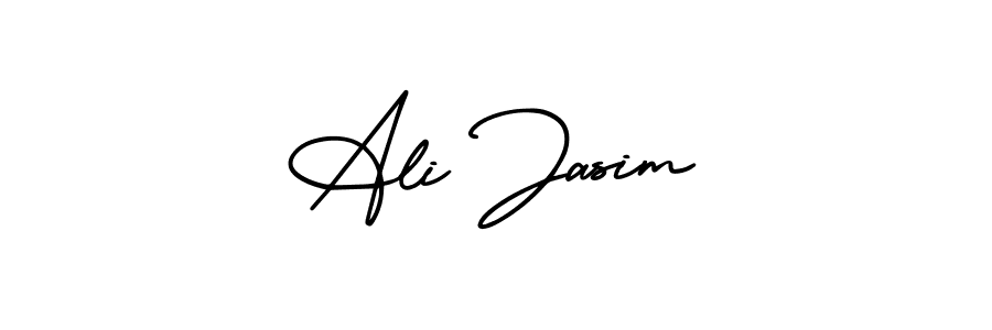 Ali Jasim stylish signature style. Best Handwritten Sign (AmerikaSignatureDemo-Regular) for my name. Handwritten Signature Collection Ideas for my name Ali Jasim. Ali Jasim signature style 3 images and pictures png