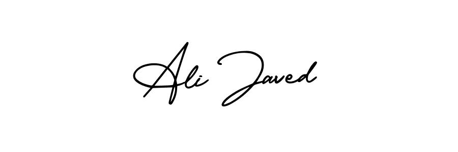 The best way (AmerikaSignatureDemo-Regular) to make a short signature is to pick only two or three words in your name. The name Ali Javed include a total of six letters. For converting this name. Ali Javed signature style 3 images and pictures png