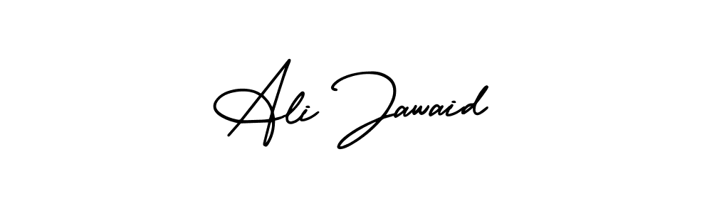 How to make Ali Jawaid name signature. Use AmerikaSignatureDemo-Regular style for creating short signs online. This is the latest handwritten sign. Ali Jawaid signature style 3 images and pictures png