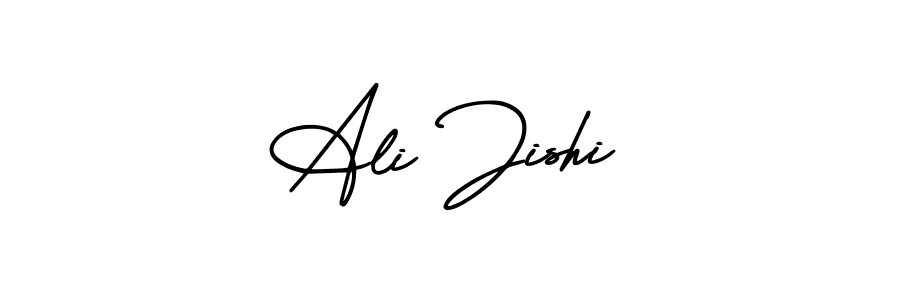 AmerikaSignatureDemo-Regular is a professional signature style that is perfect for those who want to add a touch of class to their signature. It is also a great choice for those who want to make their signature more unique. Get Ali Jishi name to fancy signature for free. Ali Jishi signature style 3 images and pictures png